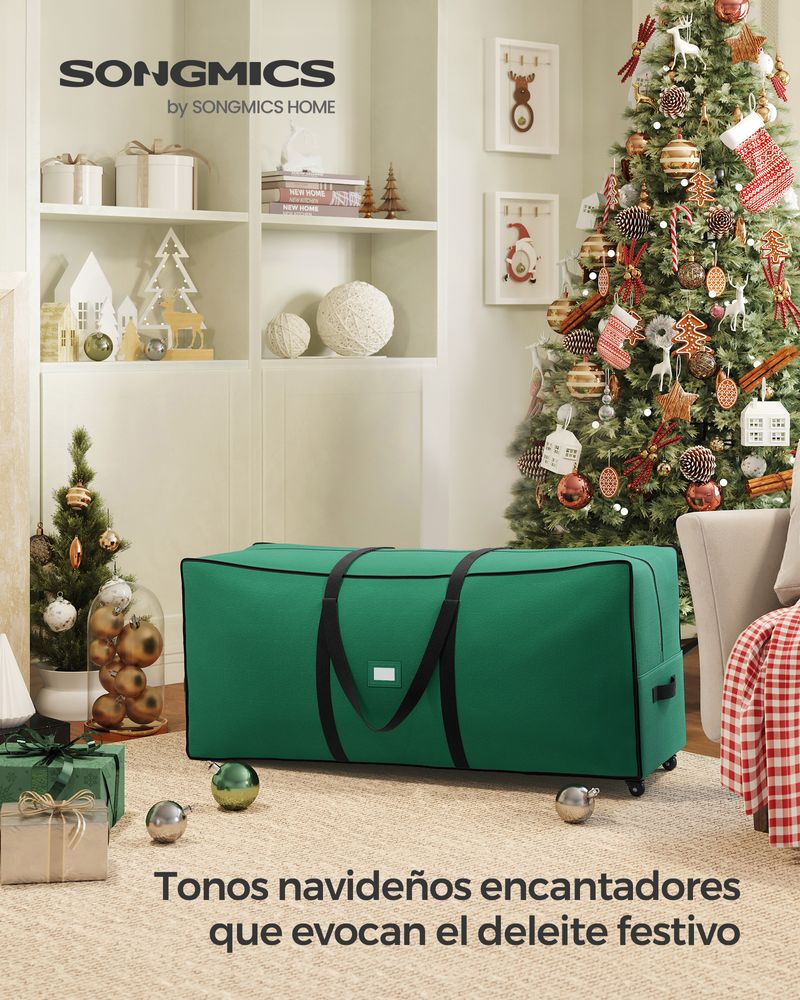  Bolsa de lona con ruedas XXL para almacenamiento de árboles:  bolsa de almacenamiento para árbol de Navidad de 12 pies, marco resistente  estilo muñeca con ruedas y parte superior expandible para 