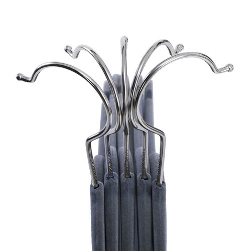SONGMICS CRF100VX-Juego de 100 Perchas de Terciopelo con Superficie Antideslizante B x H x T Color Gris Claro 45 x 23,5 x 0,6 cm Gancho de Metal Giratorio 360/°