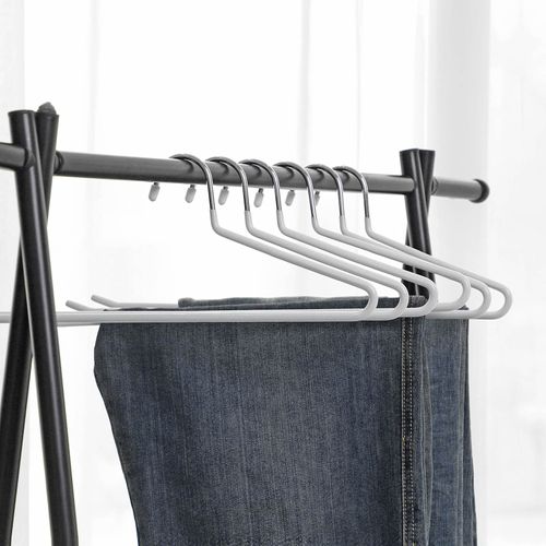11 Percha para pantalones perchas de metal para faldas calcetines XIAO MO GU ahorro de espacio con clips ajustables antideslizantes de 28 cm paquete de 20 