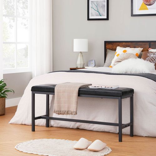 VASAGLE Banco Comedor Tapizado, Banco Asiento Acolchado de PU