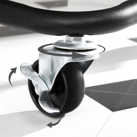 SONGMICS Carro rodante, Caritro de almacenamiento de 3 niveles, con