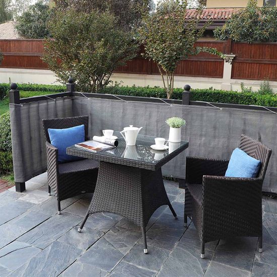 SONGMICS GBC90GY - Pantalla de Privacidad (6 x 0.9 m, escudo de