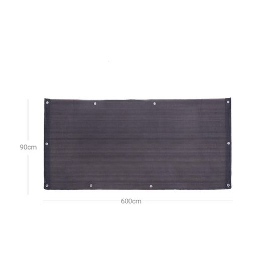 SONGMICS GBC90GY - Pantalla de Privacidad (6 x 0.9 m, escudo de