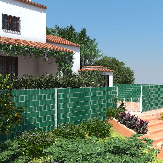 SONGMICS Valla Protectora de privacidad Rollo Aislante de PVC 40 m x 19