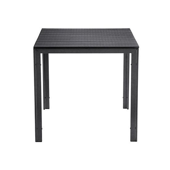 SONGMICS Mesa de Jardín, Mesa Pequeña con Superficie de Plástico en