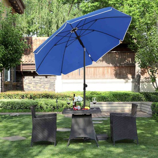 SONGMICS Parasol de 1,8 m de Arco, Sombirlla, Protección Solar, Capota
