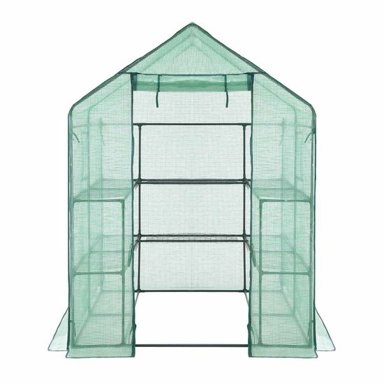 SONGMICS Invernadero para Jardín, Vivero de Plantas con 14 Estantes