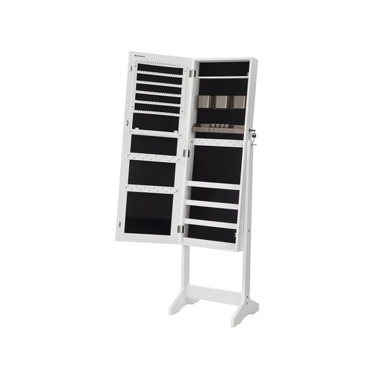 SONGMICS Armario para Joyas, Armario Joyero con 2 Organizadores de