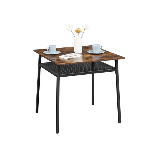 VASAGLE Mesa Comedor, Mesa Cocina para 2 Personas, Mesa Cuadrada