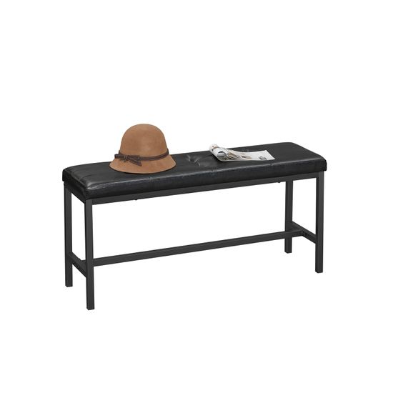 VASAGLE Banco Comedor Tapizado, Banco Asiento Acolchado de PU