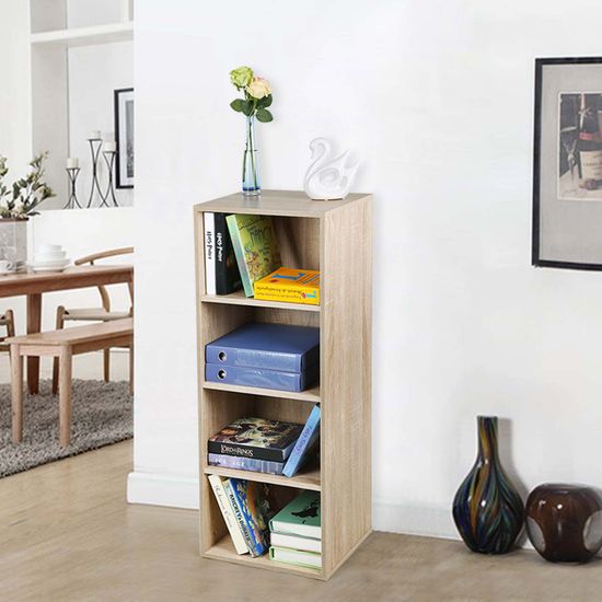 Estantería para Libros con 4 Compartimientos