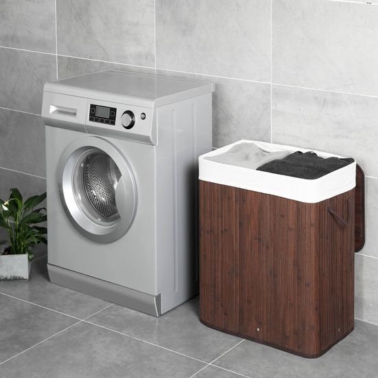 Cesto de Bambú para Ropa Sucia de 100L