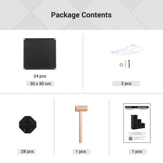 Organizador de Cubos de Plástico