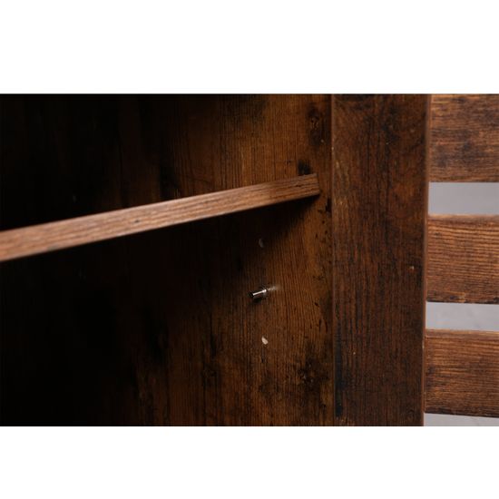 VASAGLE Armario Lateral, Armario de Almcenamiento con 2 Estantes