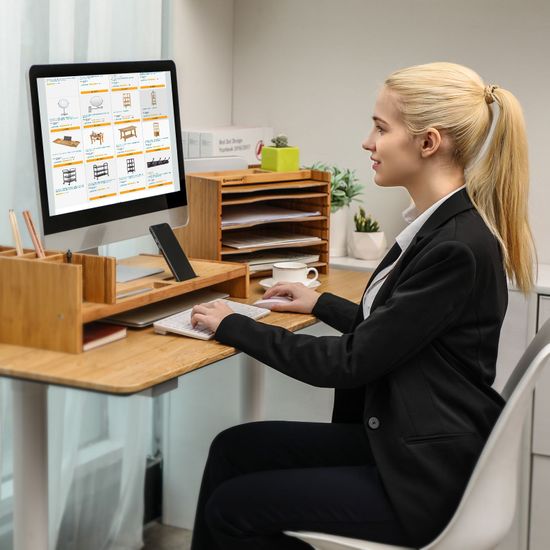 Archivador De Bambú