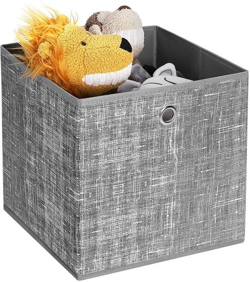 SONGMICS Cajas de Almacenamiento, Juego de 6 Cubos de Almacenamiento