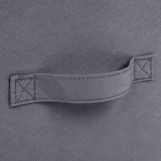 SONGMICS Juego de 3 Cajas Plegables de Alcon Tapas, Cubos de Tela con