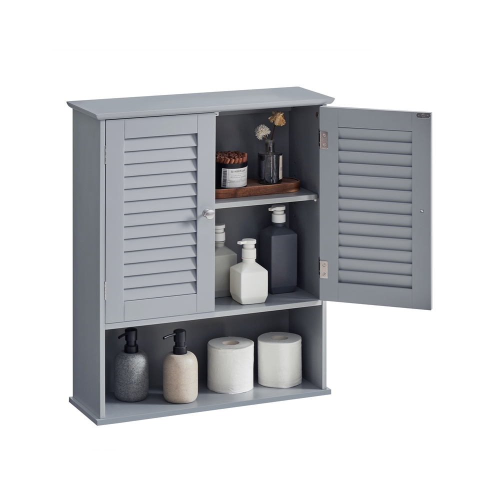 Vasagle Blanco Armario De Pared Para Baño 20 X 60 X 70 Cm