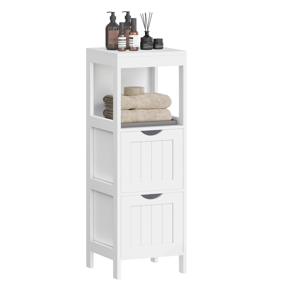 Vasagle Armario Para Baño Y Almacenaje Con 2 Cajones, Diseño Clásico Blanco , Leroy Merlin - Imagen 2