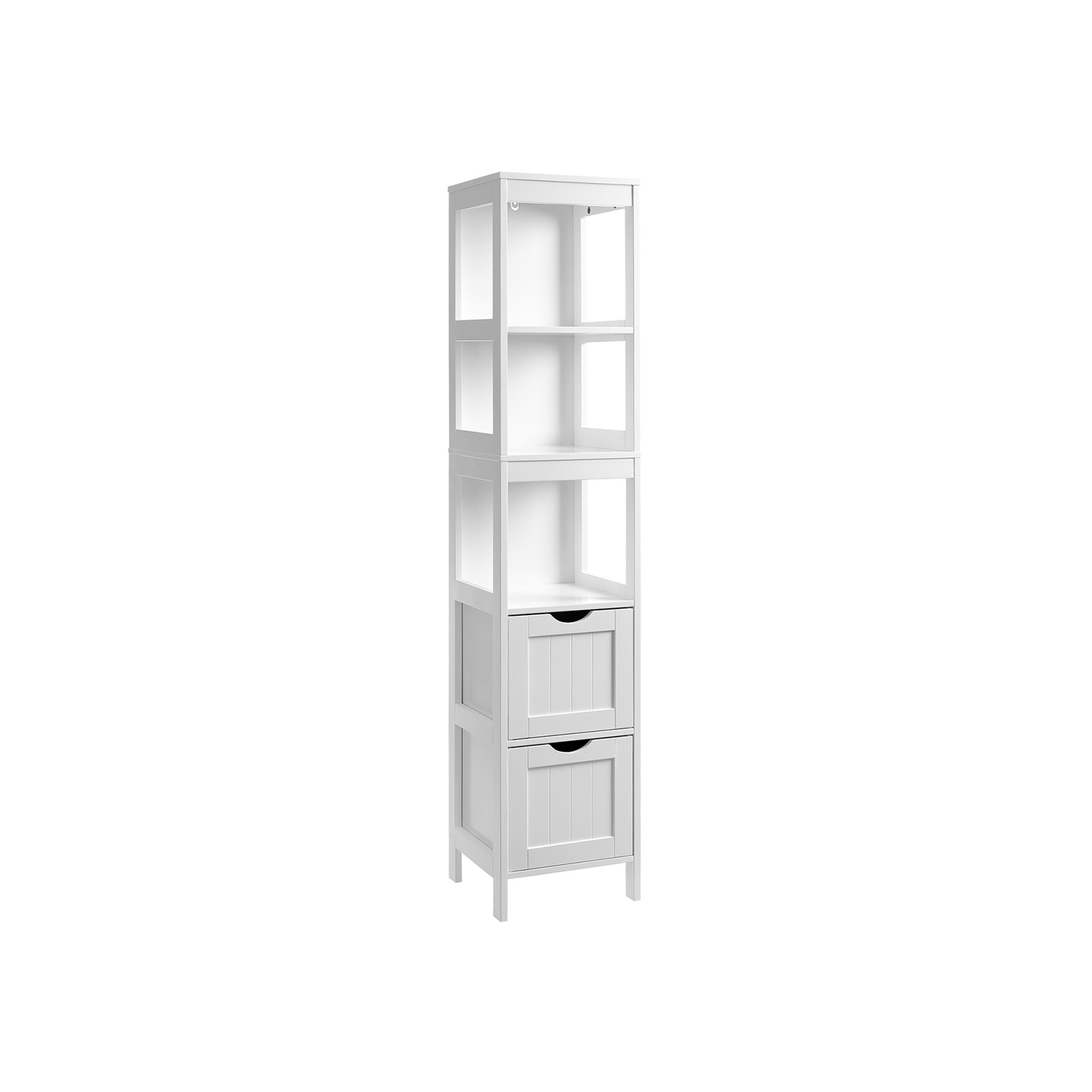 Leroy Merlin Armario Para Baño De Almacenamiento, Alto Y Estrecho, 30X30x141,5 Cm Blanco - Imagen 3