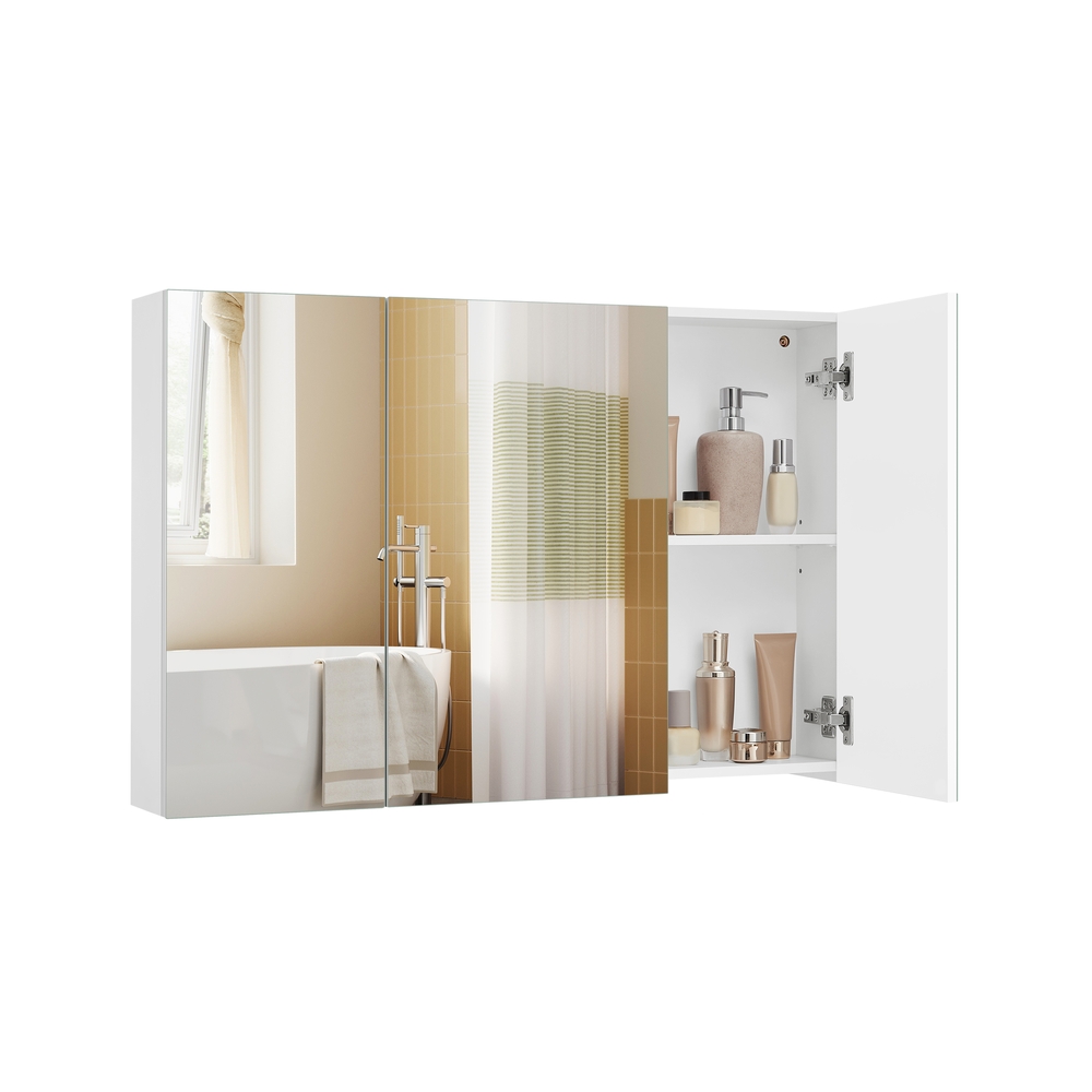 Vasagle Blanco Armario De Pared Del Baño 15 X 90 X 60 Cm