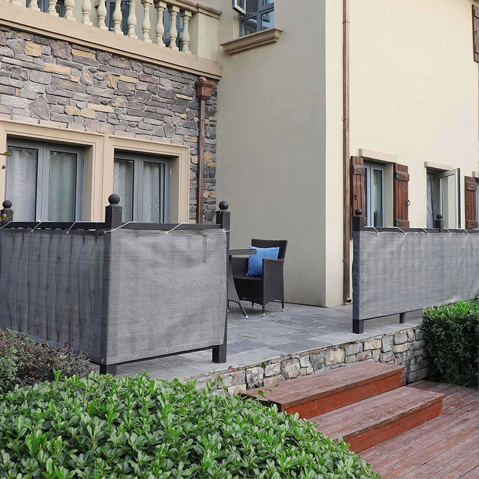 SONGMICS GBC90GY - Pantalla de Privacidad (6 x 0.9 m, escudo de