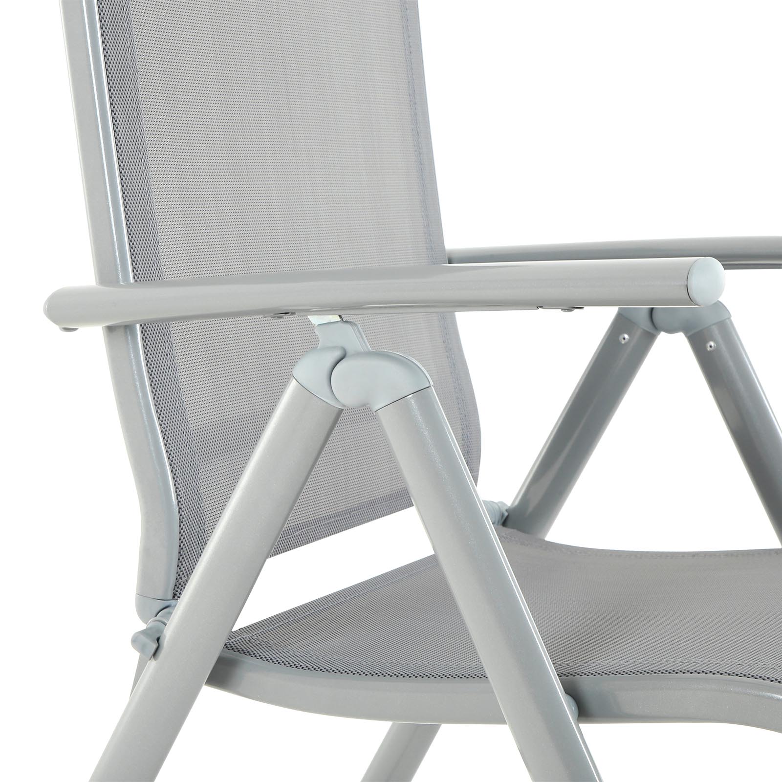 SONGMICS Silla de Jardín Plegable, Silla para Exteriores con Estructura