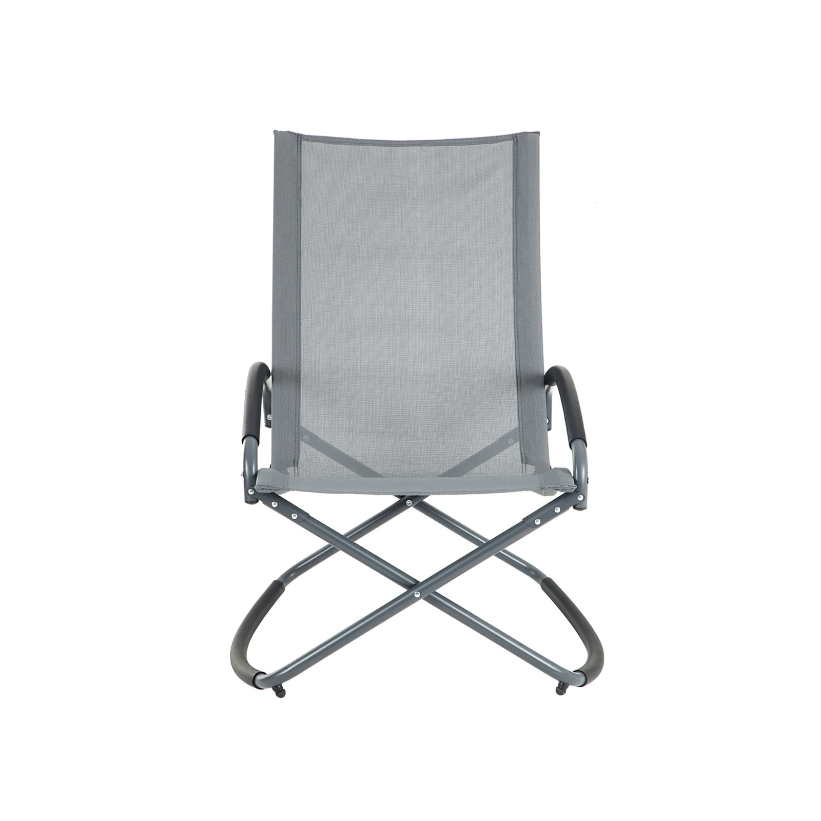 SONGMICS Tumbona, Silla de Jardín, Mecedora con Reposacabezas y