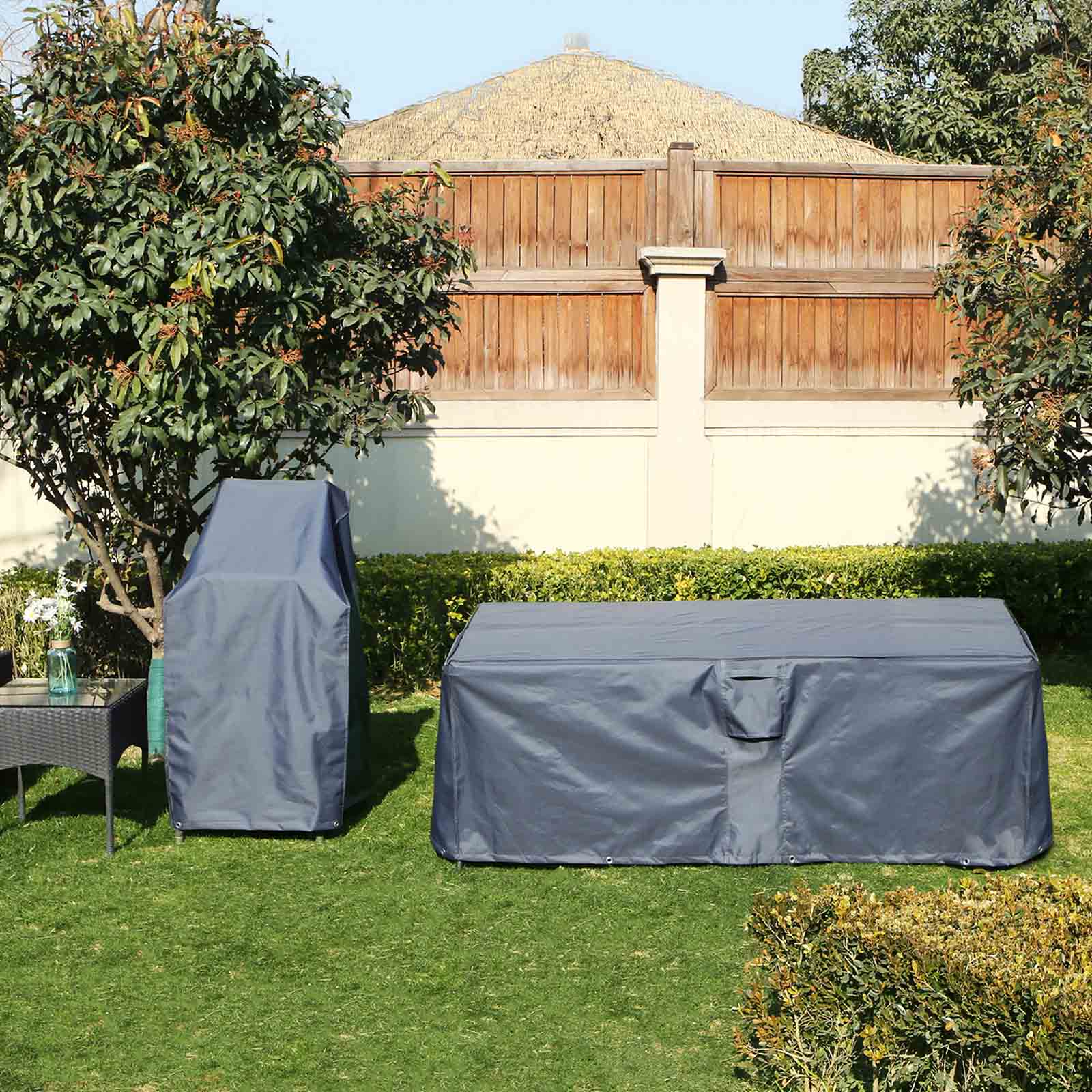 SONGMICS Cubierta para Muebles de Jardín, Funda Protectora Impermeable