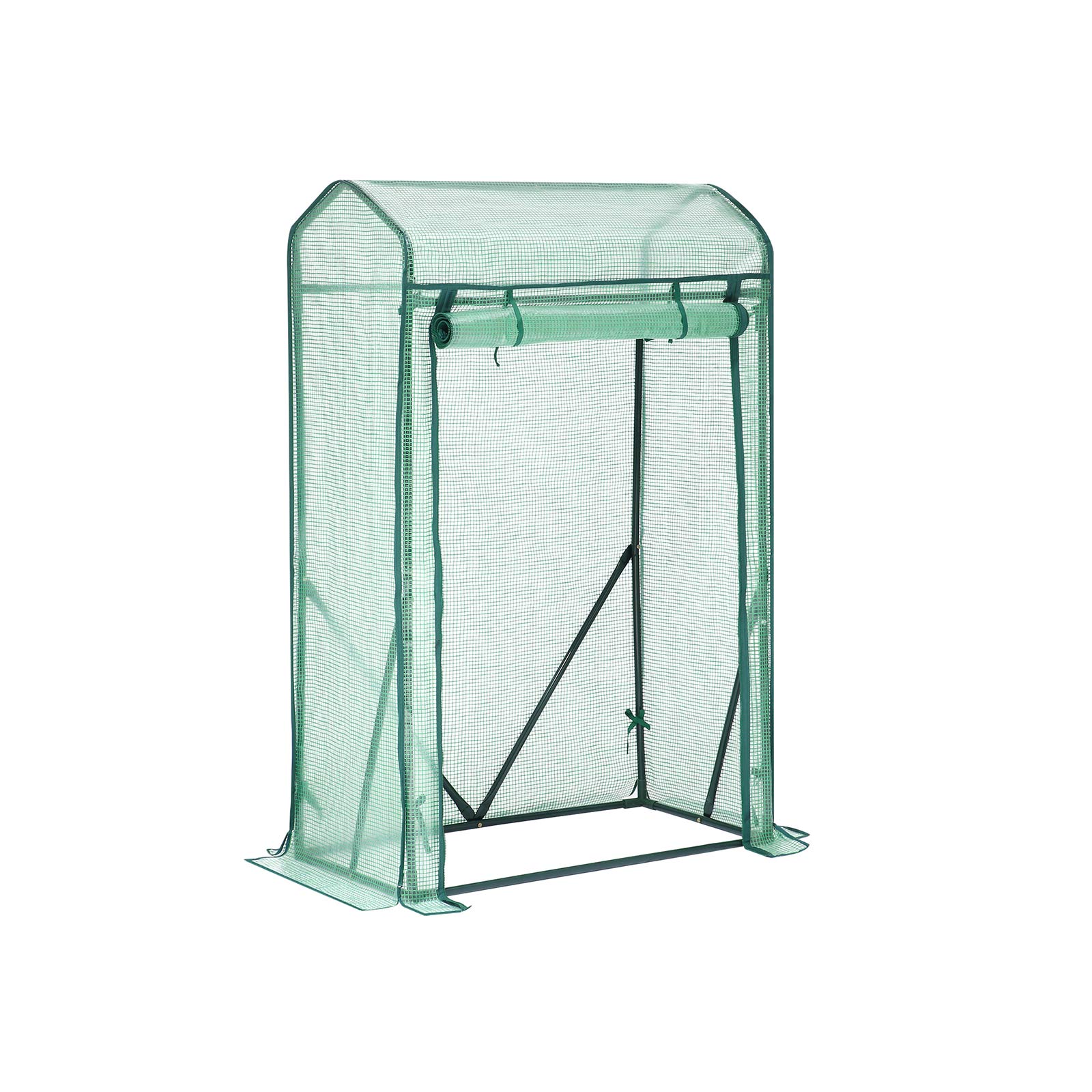 SONGMICS - Invernadero, Invernadero con Entrada Enrollable, pequeño