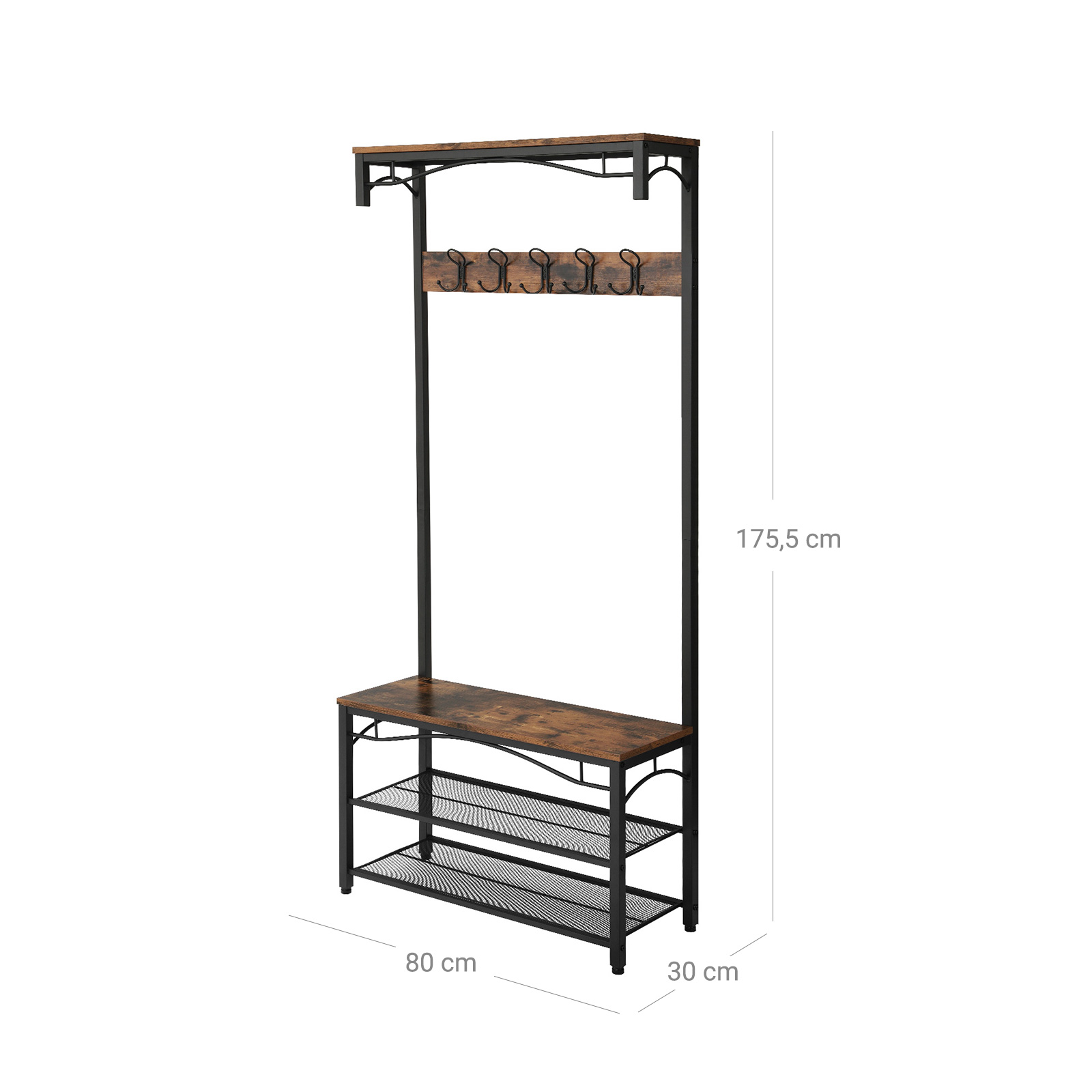 Perchero con Zapatero de Pie