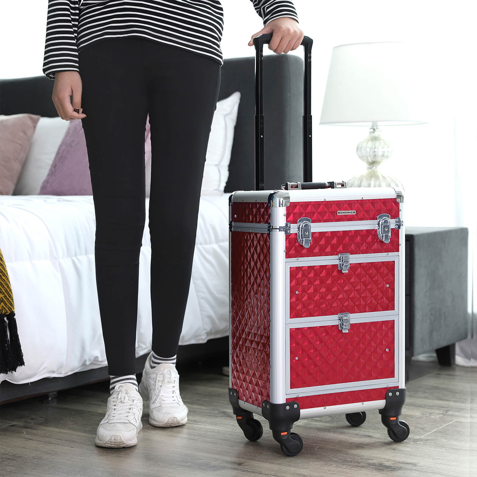 Maleta de Maquillaje con Ruedas