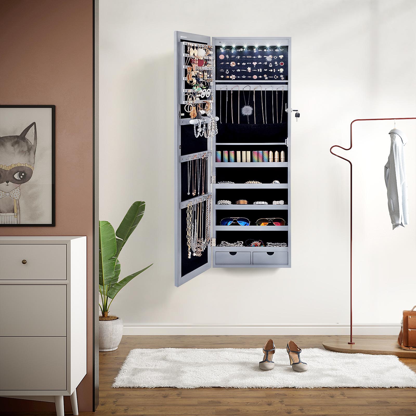 Armario Joyero Con Led