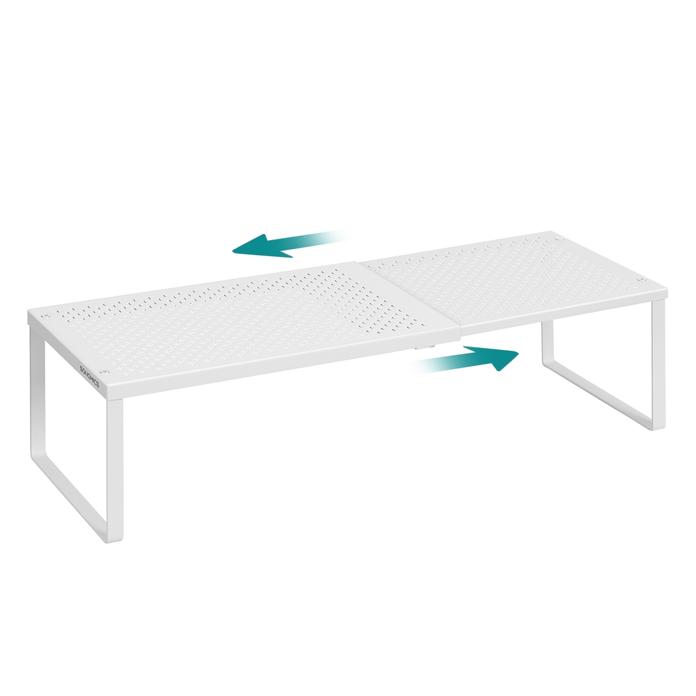 Especiero Extensible Metal para Encimera Mesa Zapatero Blanco Mate