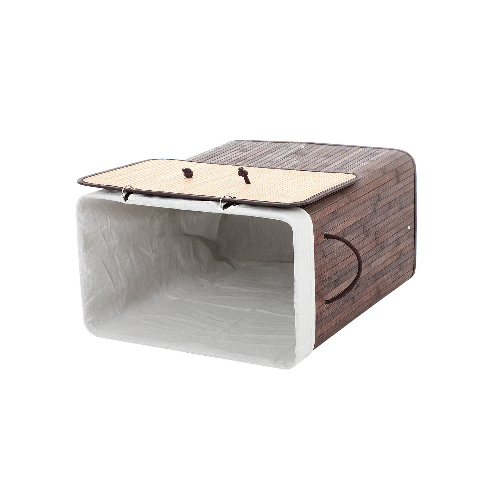 Cesto de Bambú para Ropa Sucia de 100L