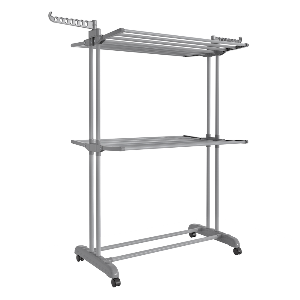 Songmics Gris Tendedero Plegable De 3 Niveles 63,5 X 128 X 148 Cm Paloma