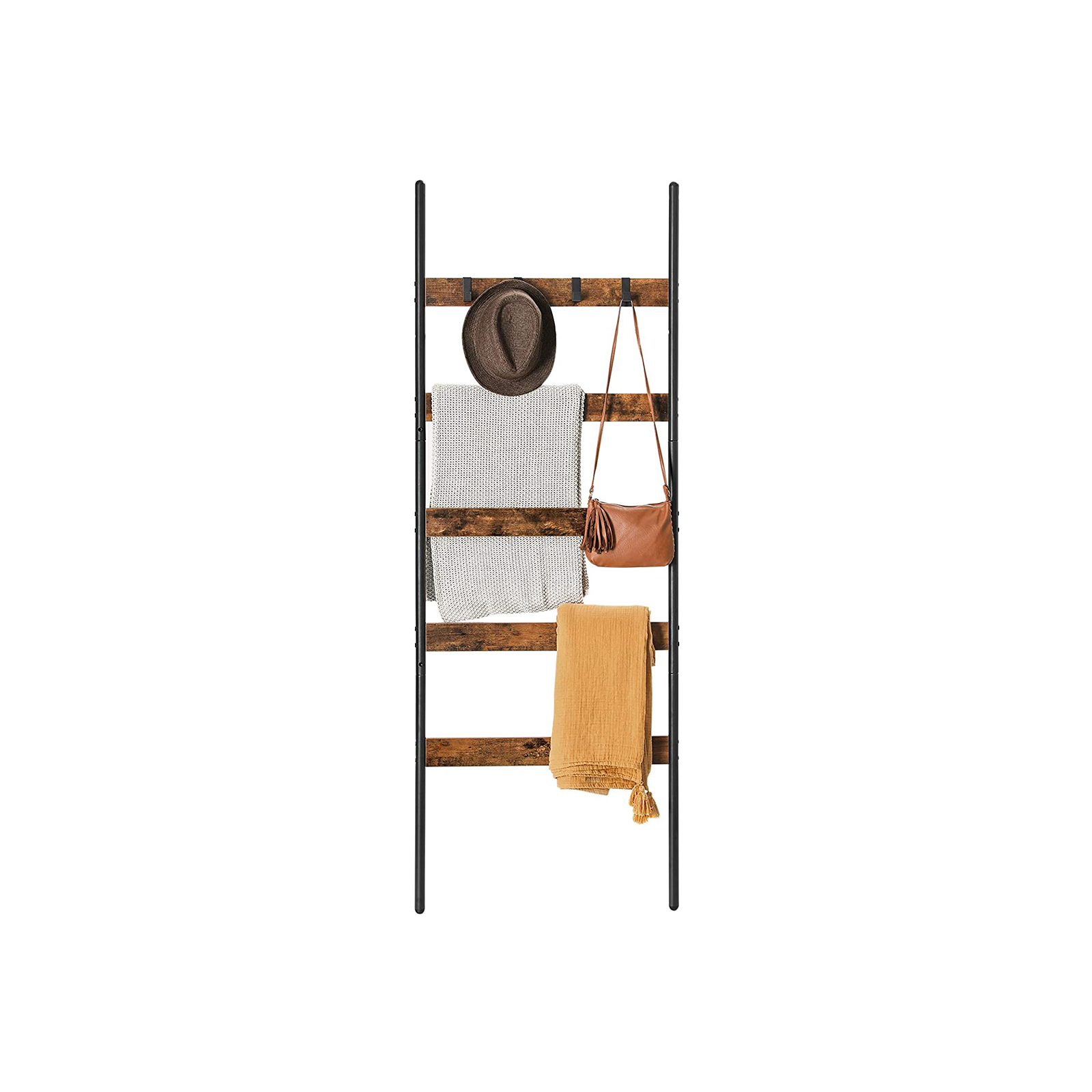 VASAGLE Escalera para Toallas, Escalera Decorativa, 65 cm de Ancho