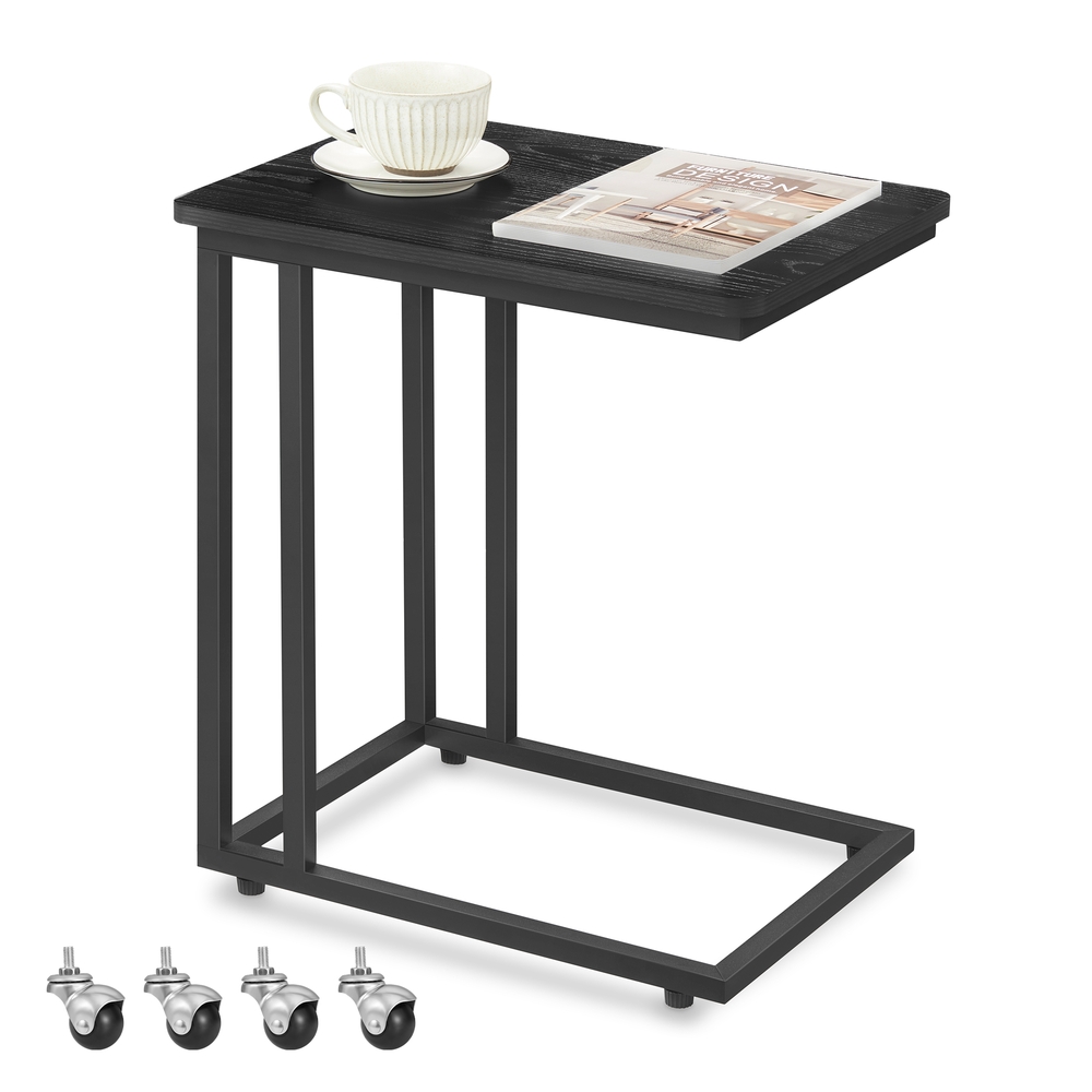 Vasagle Negro Ébano Mesa Auxiliar Para Snacks, - Imagen 2