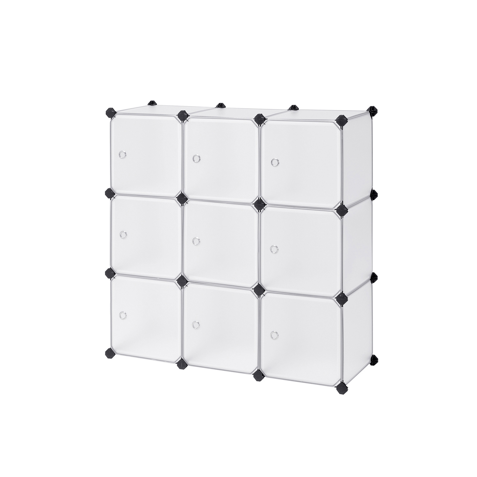 SONGMICS Armario Modular con 9 Cubos, Montaje en Bricolaje, Armario de