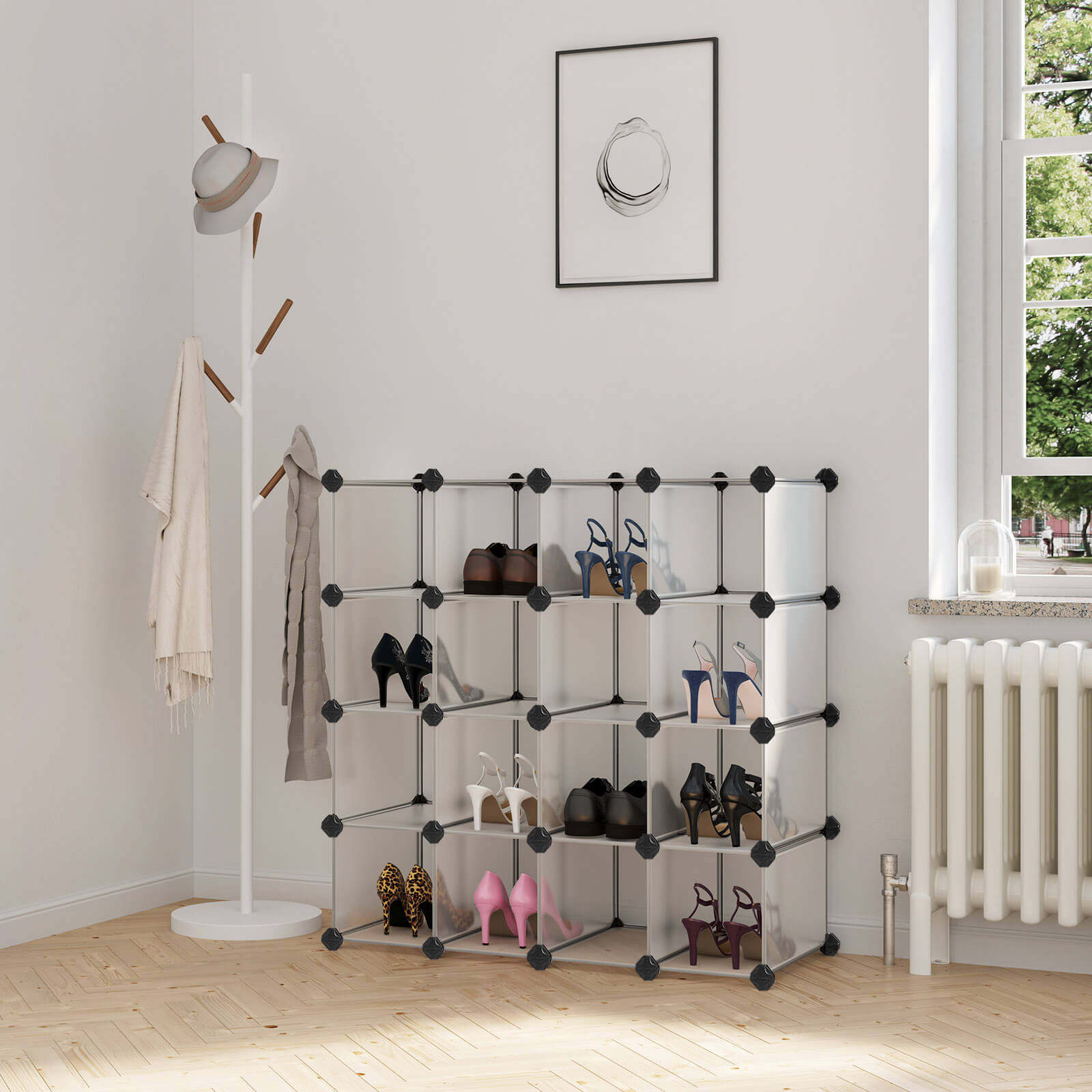 Organizador de Almacenamiento de 16 Cubos