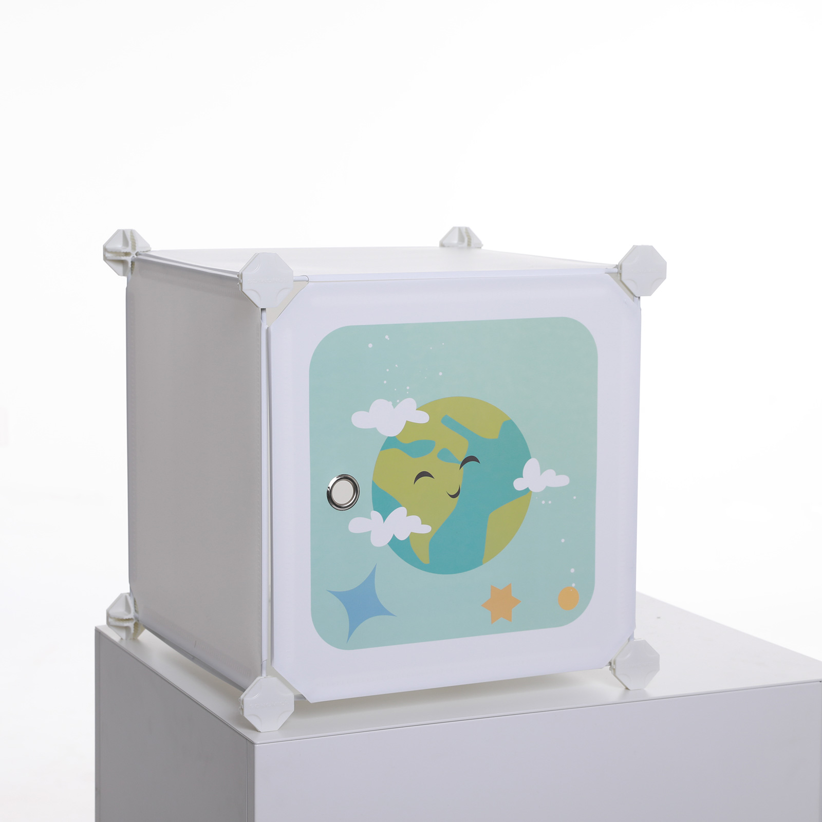 SONGMICS Armario Modular Infantil de 16 Cubos, Organizador Modular para