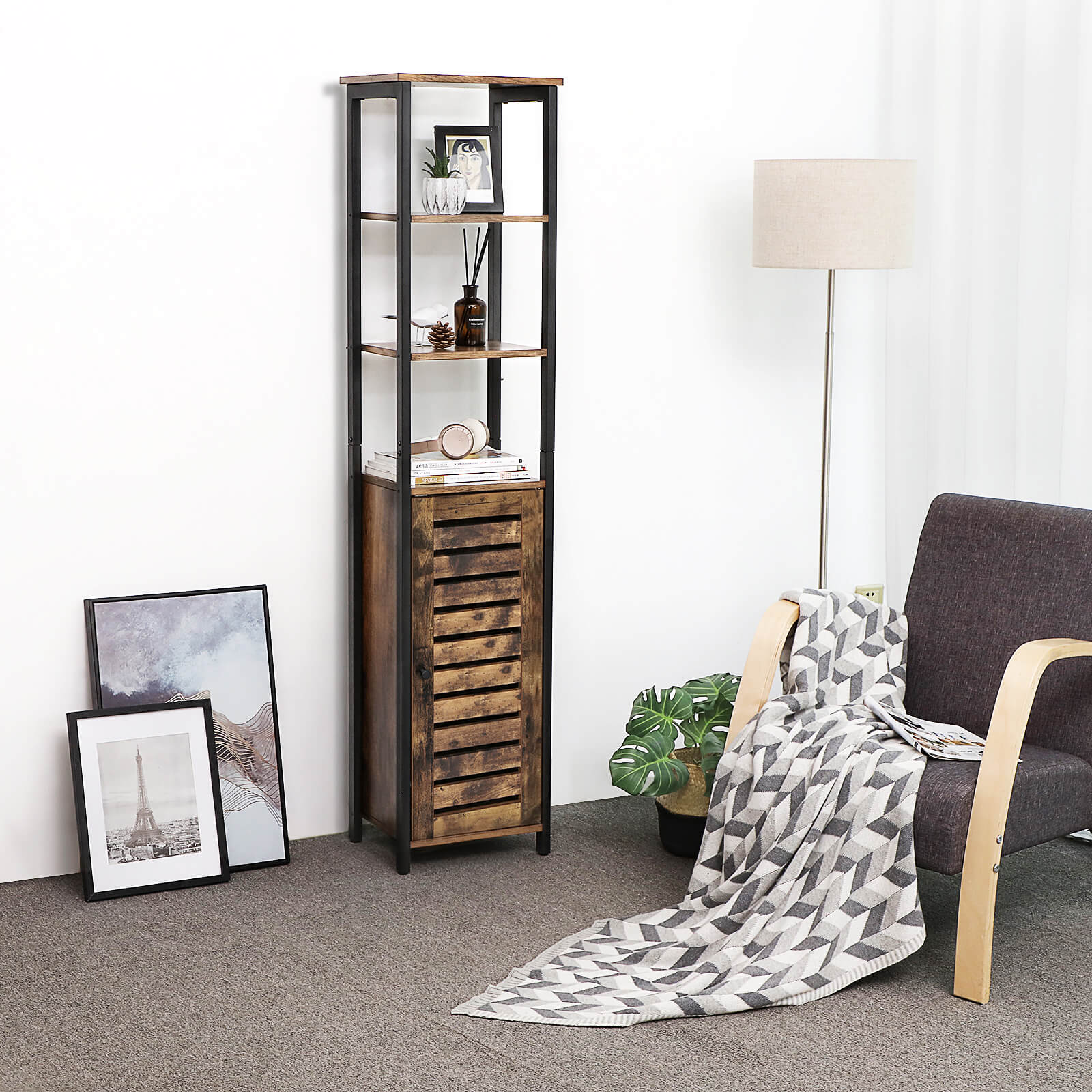 Gabinete Armario De Almacenamiento De 3 Estantes