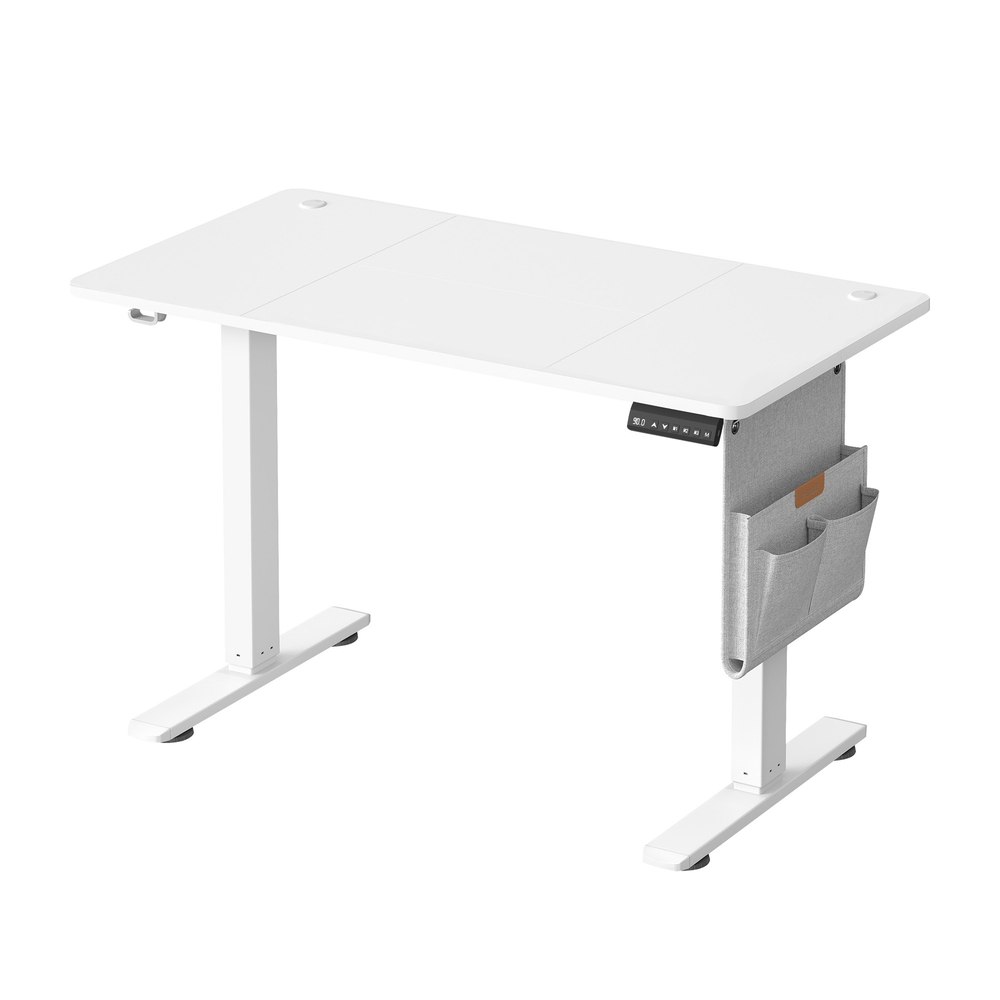 Songmics Blanco Escritorio Eléctrico 180 X 80 Cm Para Oficina Nube