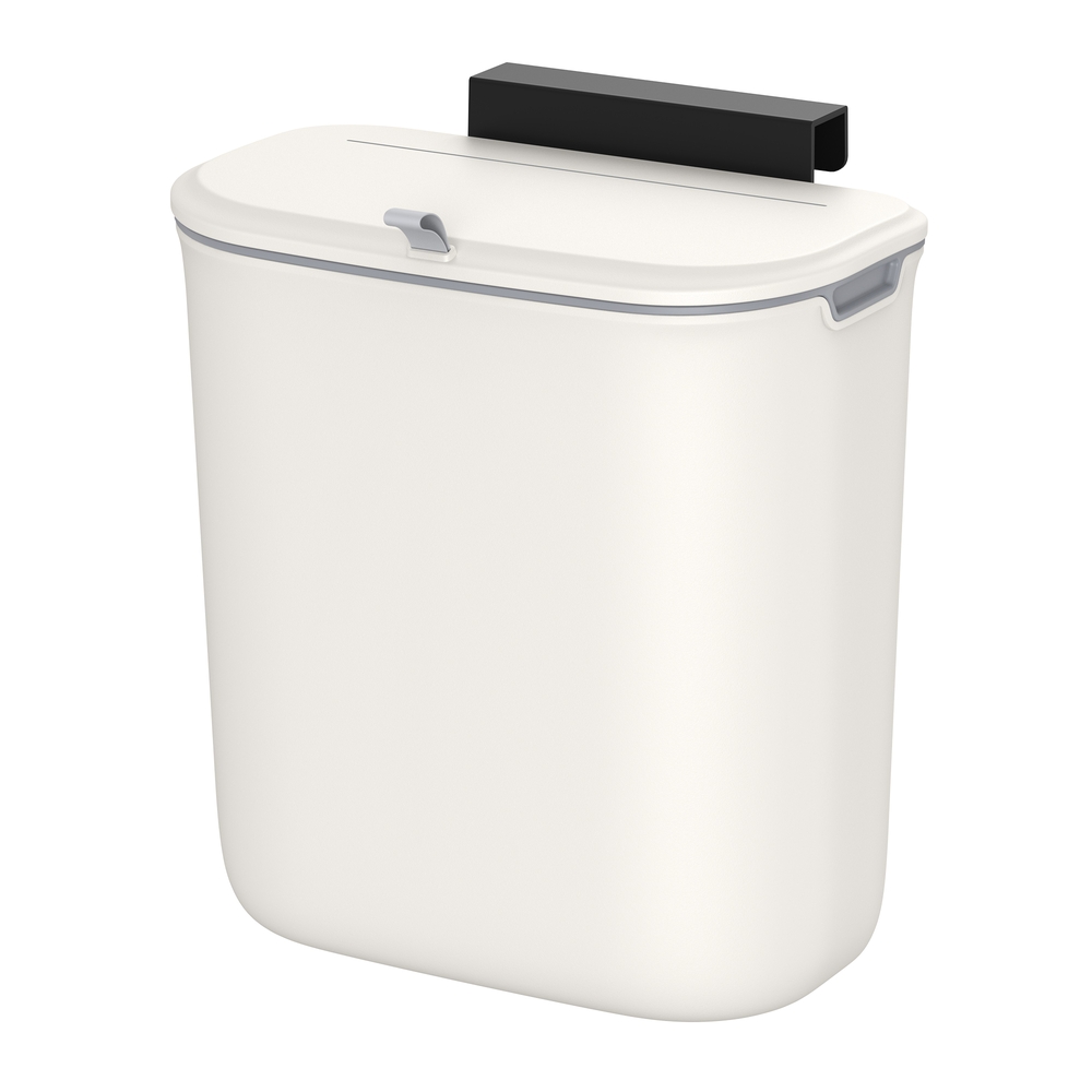 Songmics Blanco Cubo De Basura Colgante 9 L Con Tapa