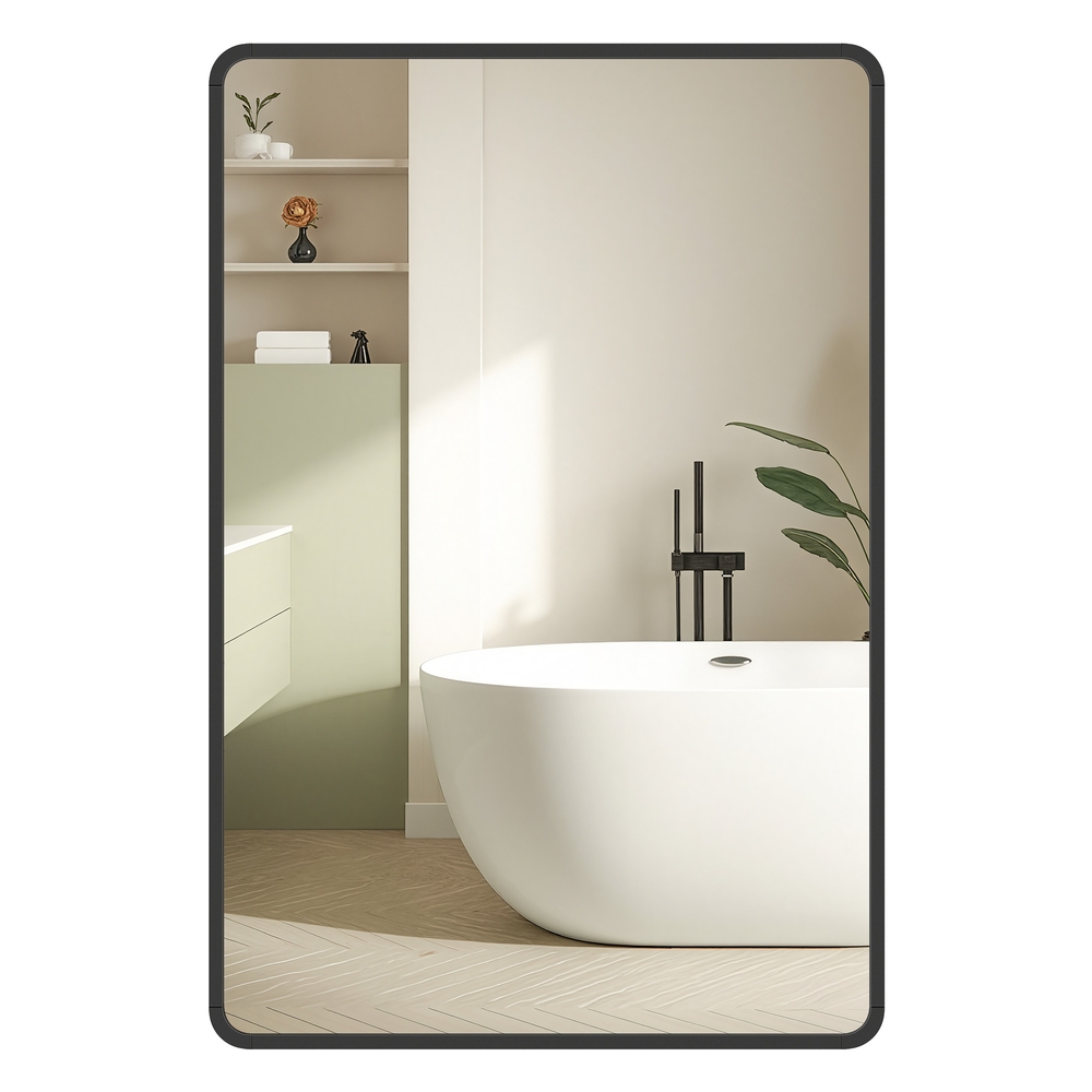 Songmics Espejo De Baño Rectangular Con Marco Resistente