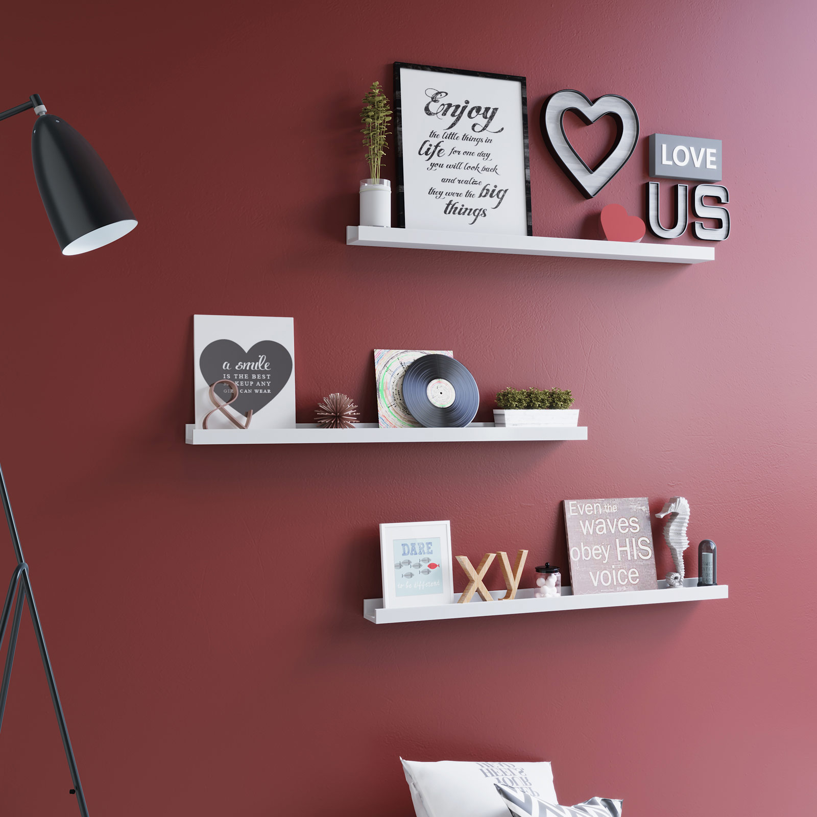 Estante Flotante Largo