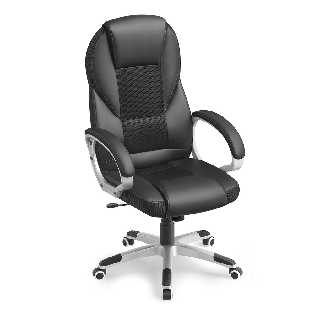 Songmics Negro Silla De Oficina Giratoria