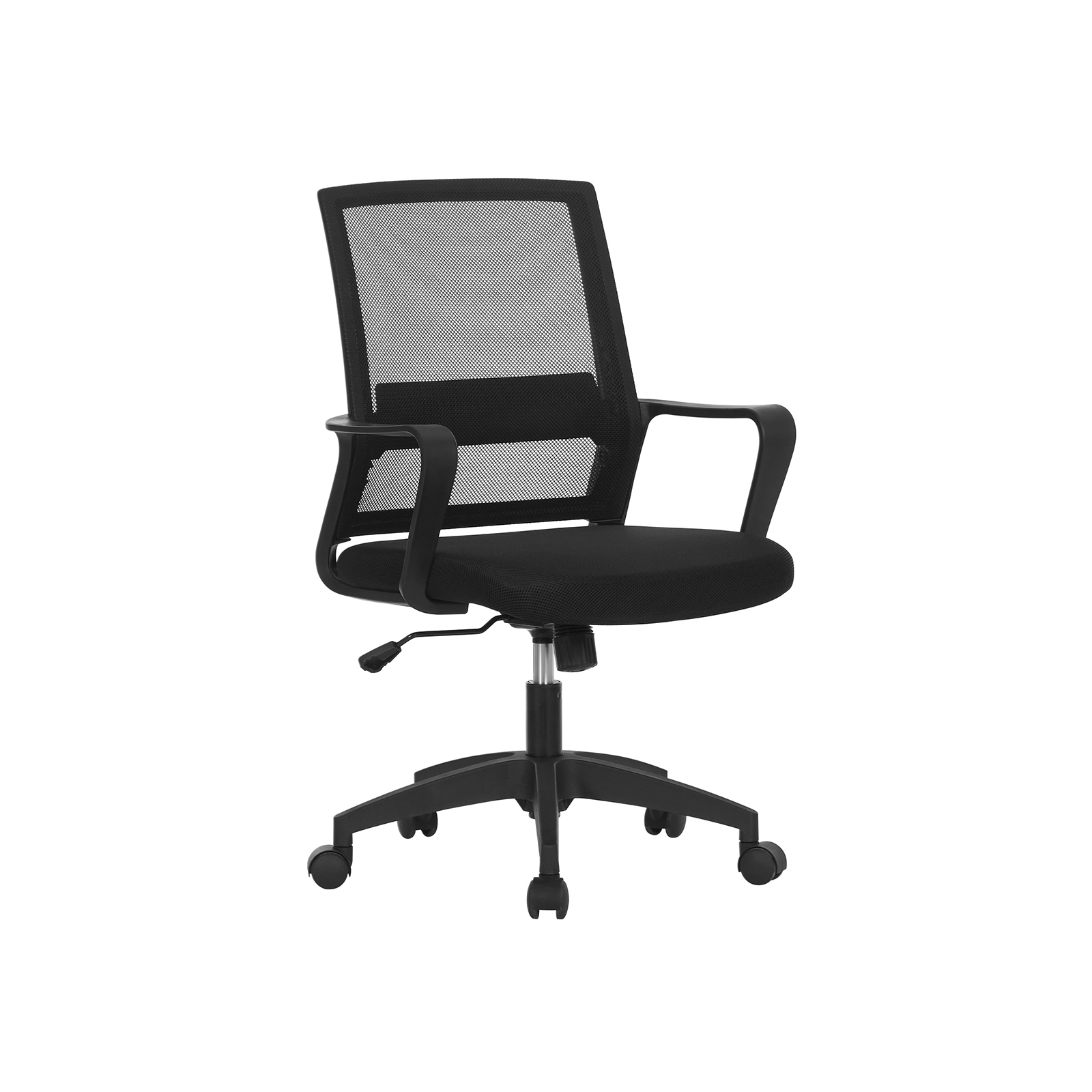 SONGMICS Silla de malla, Silla de oficina, Giratoria, Altura ajustable