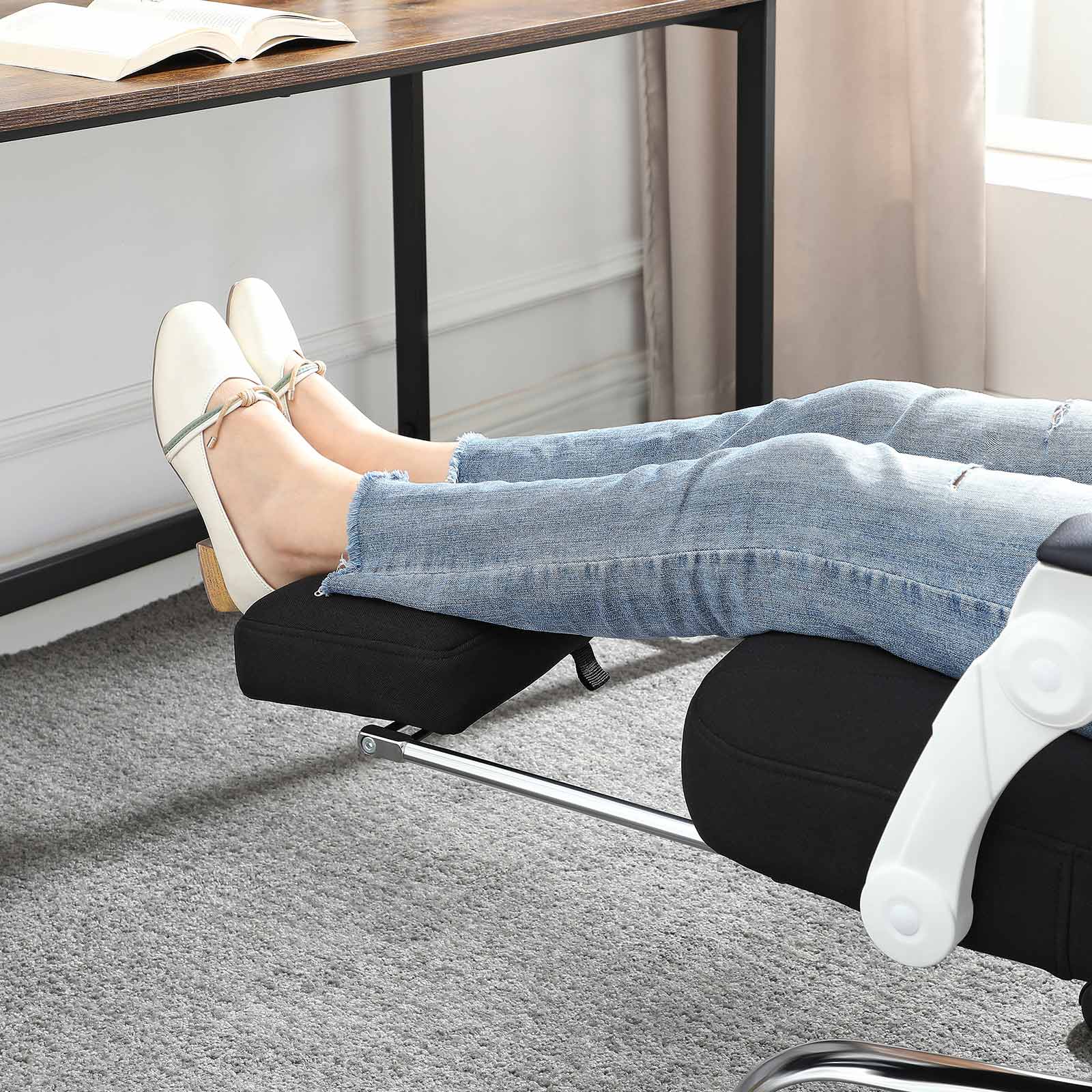 SONGMICS Silla de Oficina Ergonómica, Silla Giratoria, Transpirable