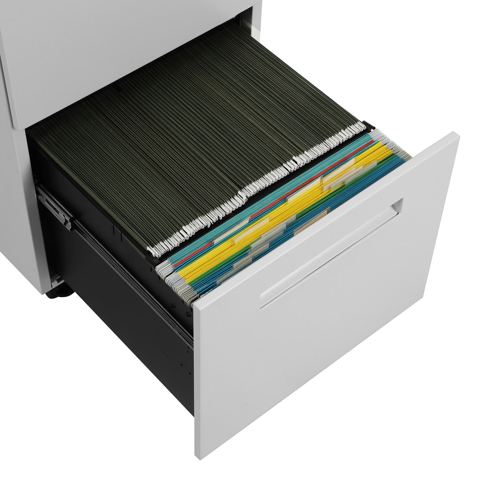 SONGMICS Gabinete de Archivos Móvil, con 2 Cajones, Cierre, para